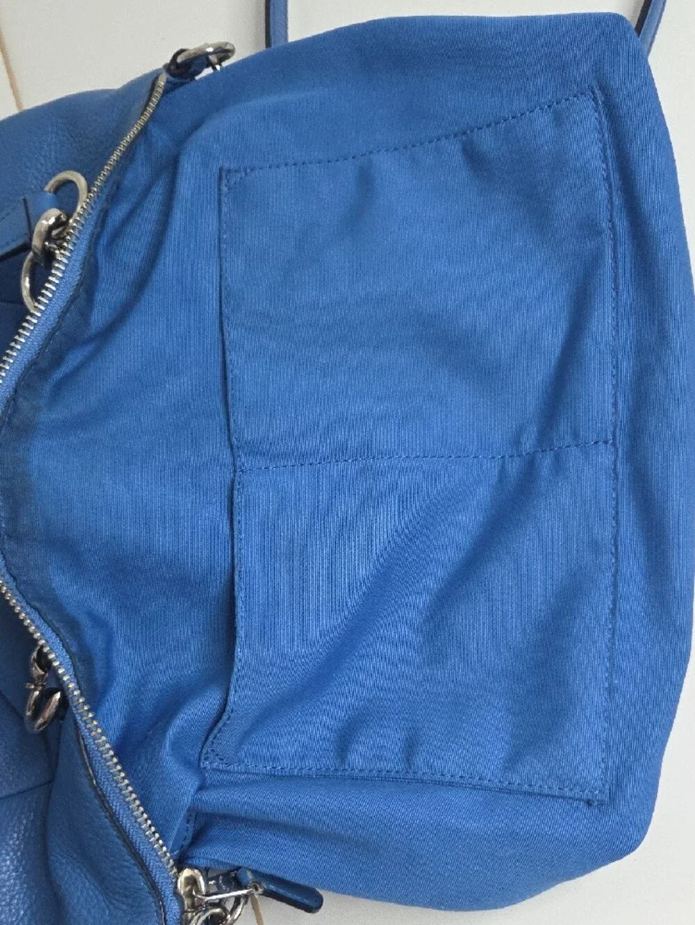 Coach Small Kelsey Cobalt Blue Pebbled Leather Shoulder Bag